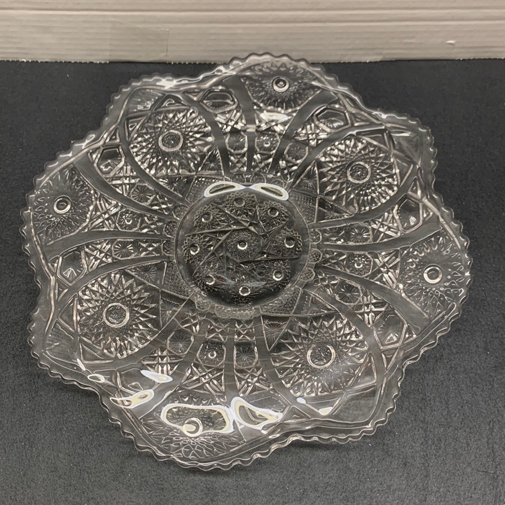 Vintage Imperial Glass Cake or Snack Plate